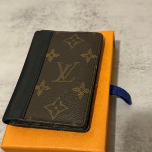 Louis Vuitton Pocket Organizer Monogram Macassar Canvas